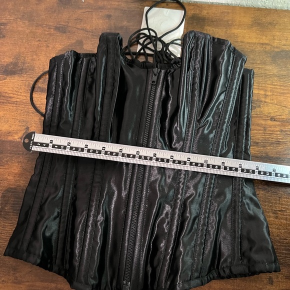 Sleek Black Lace-Up Corset Belt main image 6